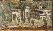 unknow artist Wall painting houses at noon from Pompeii china oil painting artist